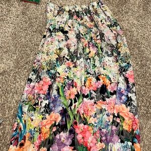 Anthropologie maxi floral skirt